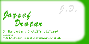 jozsef drotar business card